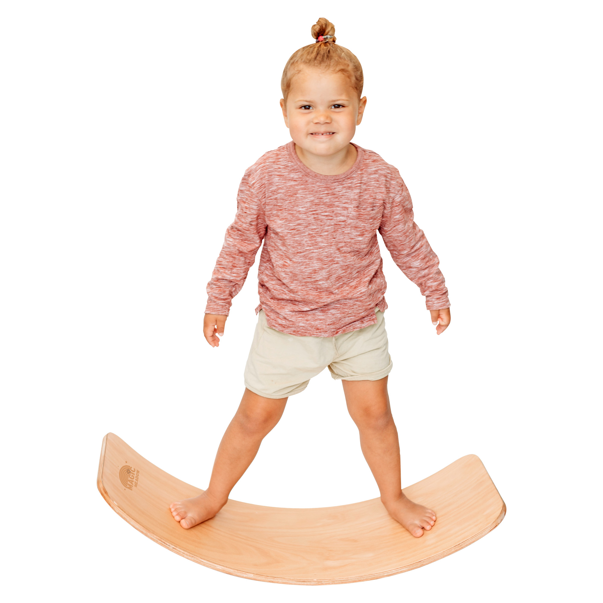magic meadow wooden balance board