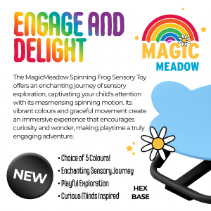 Magic meadow Spinning frog sensory toy