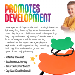 Magic meadow Spinning frog sensory toy