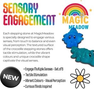 MagicMeadow Crocodile Stepping Stones