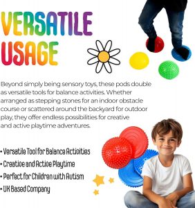 MagicMeadow Sensory Balance Pod Stepping Stones