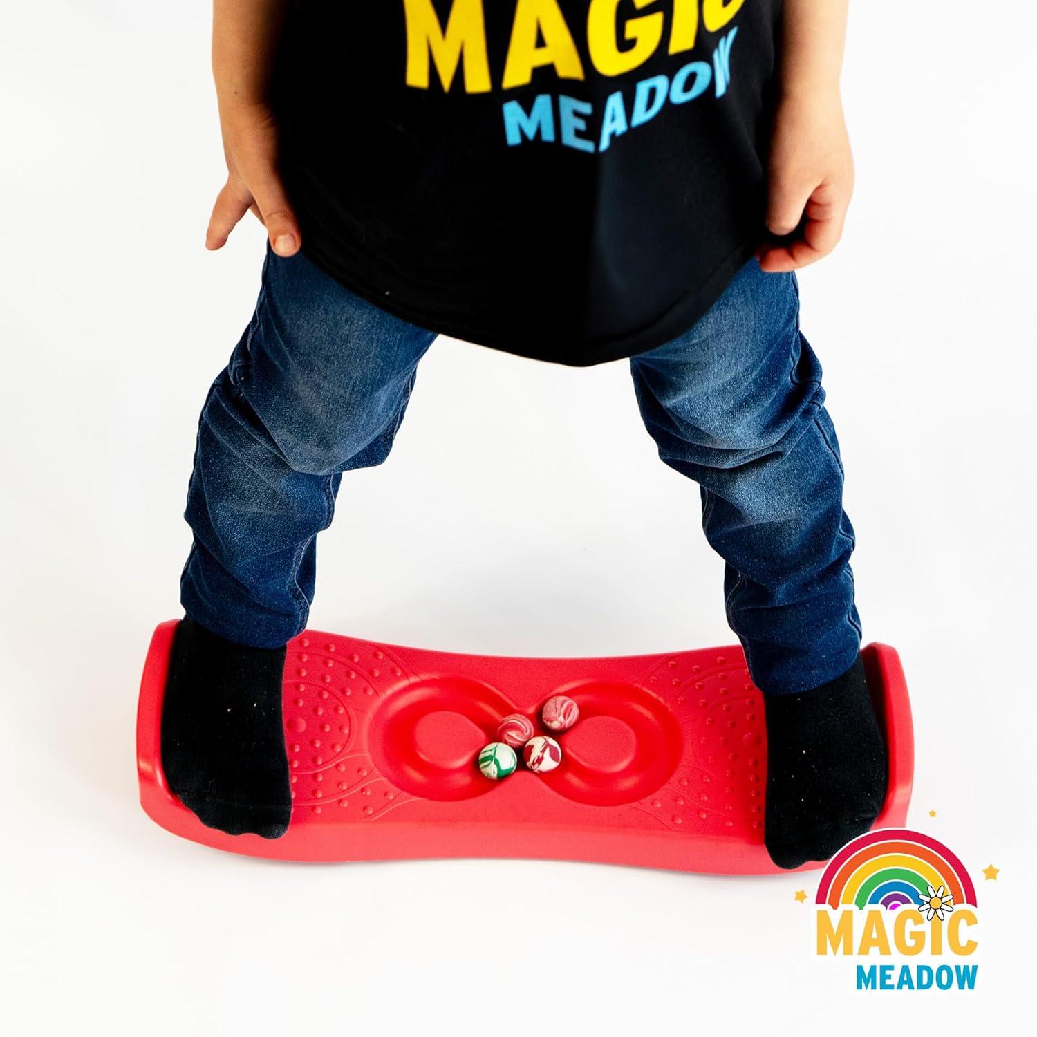 MagicMeadow Sensory Trace and Balance Red Board