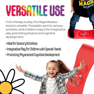 MagicMeadow Sensory Trace and Balance Red Board