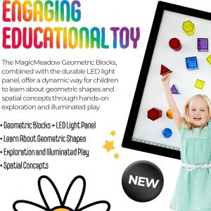 Magic Meadow LED Light Panel With Geometric Shapes Sensory Toy