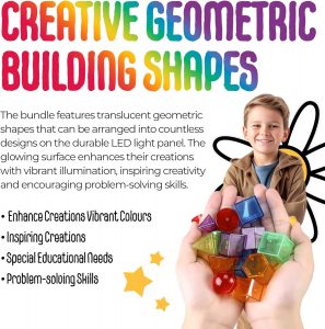 Magic Meadow LED Light Panel With Geometric Shapes Sensory Toy