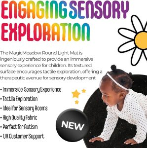 Magic Meadow Round Mat with Sensory Coloured Lights