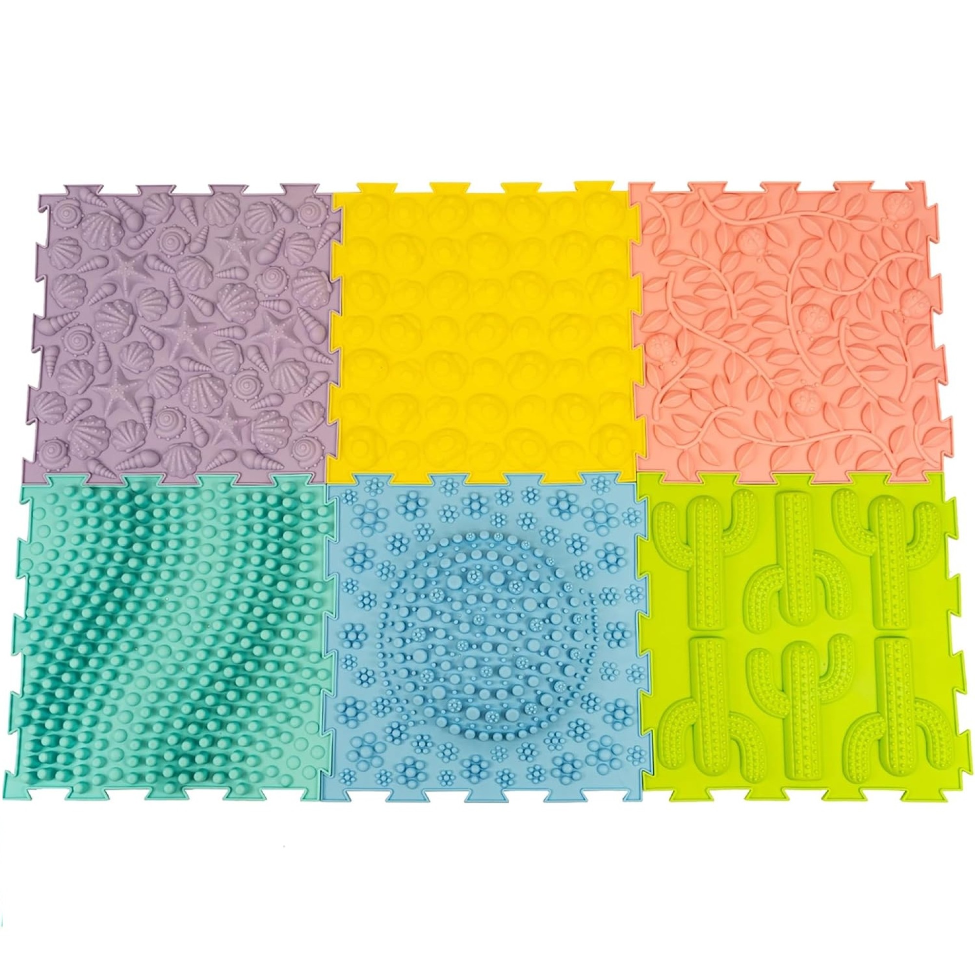 Magic Meadow Sensory Patterned Play Mats – Pack of 6