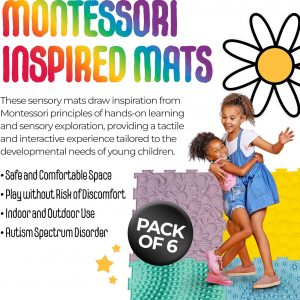 Magic Meadow Sensory Patterned Play Mats – Pack of 6